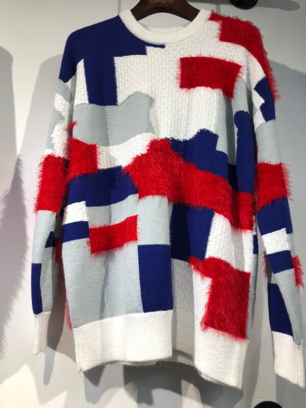 Custom Casual Jacquard Wool Crew Neck Long Sleeve Pullover High-quality Winter Knitwear Men Sweater